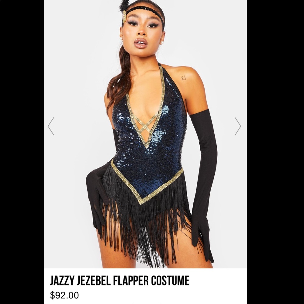 Dolls kill Jazzy Jezebel Flapper Costume. Party like the 20’s